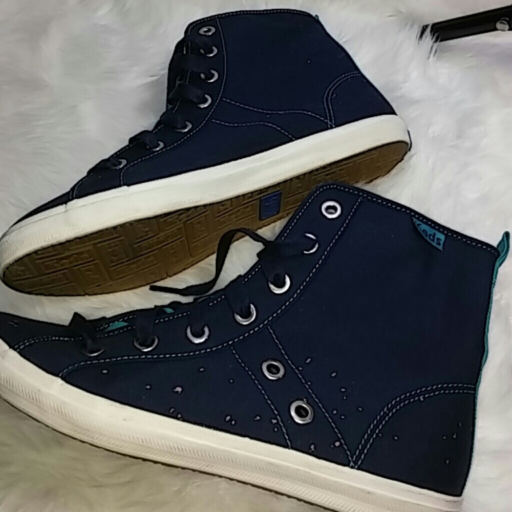 SOLD Keds Women's Shoes High Top 8M Blue #O425 - Picture 4 of 7
